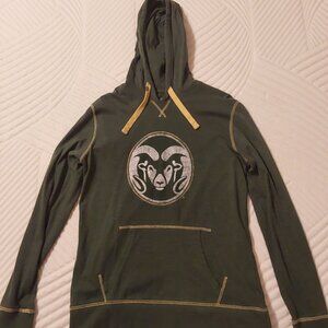 Colorado State University hoodie.
